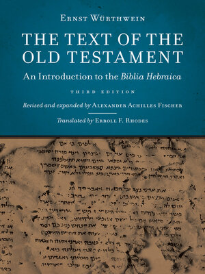 cover image of The Text of the Old Testament